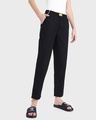 Shop Jet Black New Pyjamas-Front