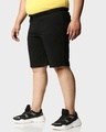 Shop Men's Jet Black Plus Size Casual Shorts-Design