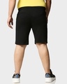 Shop Men's Jet Black Plus Size Casual Shorts-Full