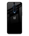 Shop Jet Black Premium Glass Case for OnePlus 7T Pro(Shock Proof, Scratch Resistant)-Front