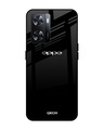 Shop Jet Black Premium Glass Case for OPPO A77s (Shock Proof,Scratch Resistant)-Front