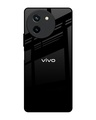 Shop Jet Black Premium Glass Case for Vivo T3X 5G(Shock Proof, Scratch Resistant)-Front