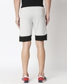 Shop Jet Black-Quiet Grey Plain Fashion Collabs Zipper Shorts-Full