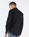 Shop Jet Black Slim Fit Shirt-Design