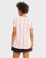 Shop Job Insanity All Over Printed Women Half Sleeve Pink T-Shirt-Design