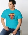 Shop Joey Doesn't Share Half Sleeves Printed Plus Size T-Shirt(FRL)-Front