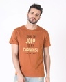 Shop Joey To My Chandler Half Sleeve T-Shirt ( FRL )-Front