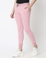 Shop Women's Pink Slim Fit Joggers-Design