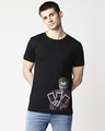 Shop Joker Cards (BML) Varsity Round Neck T-Shirt-Front
