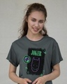 Shop Joker Cloth Clip Boyfriend T-Shirt (BML)-Front