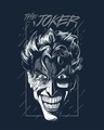 Shop Joker Stare Glow In Dark Half Sleeve T-Shirt (BML) 