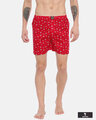 Shop | Abstract Circles Red Printed Boxers-Front