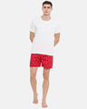 Shop | Abstract Circles Red Printed Boxers-Full