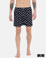 Shop | Blue Whale Navy Printed Boxers-Front