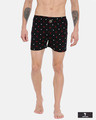 Shop | Here And There Black Knitted Boxers-Front