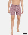 Shop | Red And White Checked Boxers-Front