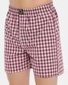 Shop | Red And White Checked Boxers