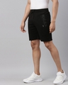 Shop Men Black Solid Regular Fit Shorts-Design