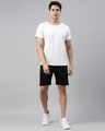 Shop Men Black Solid Regular Fit Shorts