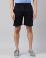 Shop Men Blue Printed Regular Fit Shorts-Front