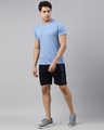 Shop Men Blue Printed Regular Fit Shorts