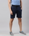 Shop Men Blue Solid Regular Fit Shorts-Full