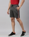 Shop Men Grey Solid Regular Fit Shorts-Design