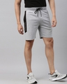 Shop Men Grey Solid Regular Fit Shorts-Full