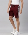Shop Men Maroon Printed Regular Fit Shorts-Design