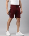 Shop Men Maroon Printed Regular Fit Shorts-Full