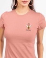 Shop Just Bee Yourself Half Sleeve Printed T-Shirt Misty Pink -Front