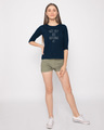 Shop Just Buffering Round Neck 3/4th Sleeve T-Shirt-Full