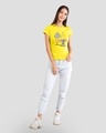 Shop Just Chillin Nibbles Half Sleeve T-Shirt Pineapple Yellow-Full