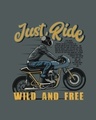 Shop Just Ride Cafe Racer Half Sleeve T-Shirt-Full