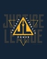 Shop Justice League Triad Full Sleeve T-Shirt Navy Blue