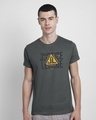 Shop Justice League Triad Half Sleeve T-Shirt Nimbus Grey-Design