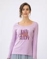 Shop Kaafi Sleepy Scoop Neck Full Sleeve T-Shirt-Front