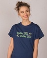 Shop Kabhi Devi Kabhi Diva Boyfriend T-Shirt-Front