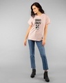 Shop Kafi Crazy Printed Boyfriend T-Shirts Baby Pink-Design