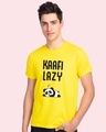 Shop Kafi Lazy Round Neck T-Shirt-Front