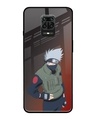 Shop Kakashi Premium Glass Cover for Redmi Note 9 Pro Max-Front
