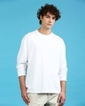 Shop Men's White Super Loose Fit T-shirt-Design