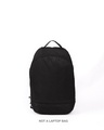 Shop Karbon Black Plain Small Backpack-Front
