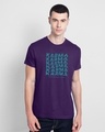 Shop Karma Comes Around Half Sleeve T-Shirt Parachute Purple -Front