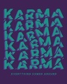 Shop Karma Comes Around Round Neck Vest Parachute Purple -Full