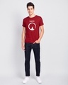 Shop Karma Cycle Half Sleeve T-Shirt Bold Red-Design