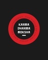 Shop Karma Dharma Moksha Crewneck Varsity Rib H/S T-Shirt Multicolor-Full