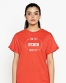 Shop Kaun Tha Boyfriend T-Shirt Smoke Red-Front