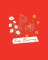 Shop Keep Blooming Flowers Crewneck Varsity Rib T-Shirt Multicolor-Full