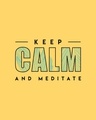 Shop Keep Calm And Meditate Boyfriend T-Shirt-Full